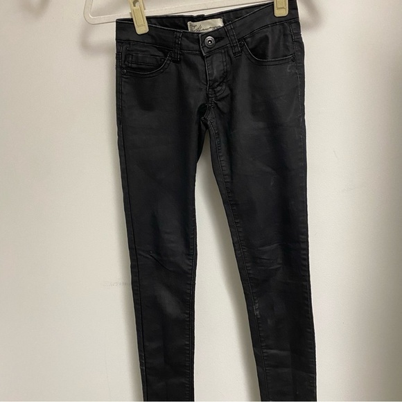 Vintage Havana Black Coated Skinny Jeans size 24 - Picture 6 of 9